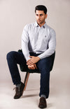 RL POLO LIGHT GREY OXFORD SHIRT